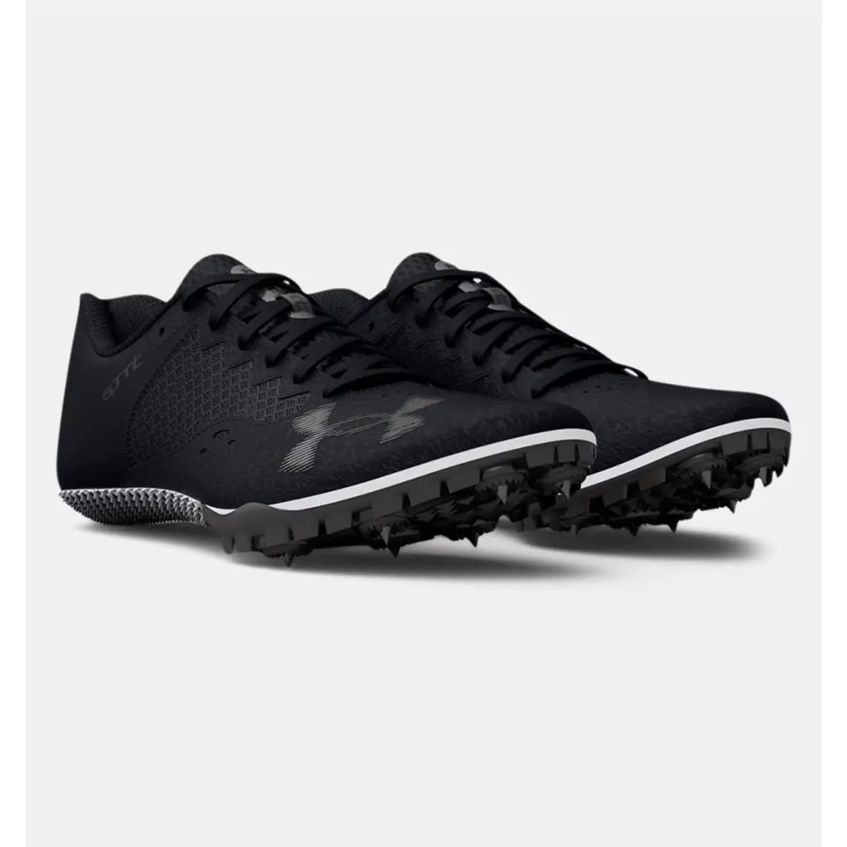 Under Armour Kick Sprint 4 3025461-002 Men 7.5 Black Track Field Spikes HAM755