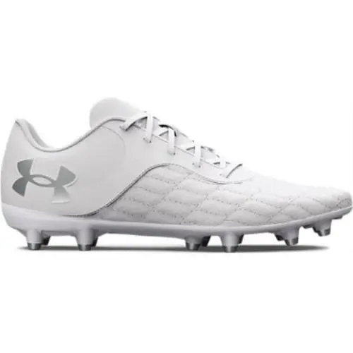 Unisex UA Magnetico Select 3 FG Soccer Cleats White/white/metallic by Under Armour