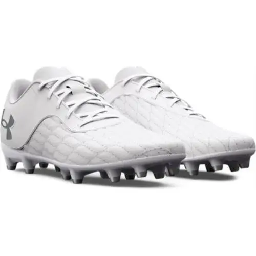 Under Armour shoes - White-White-Metallic Silver 2