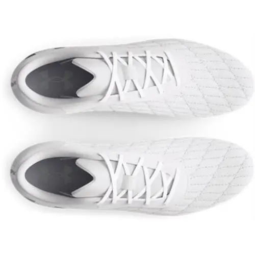 Under Armour shoes - White-White-Metallic Silver 6