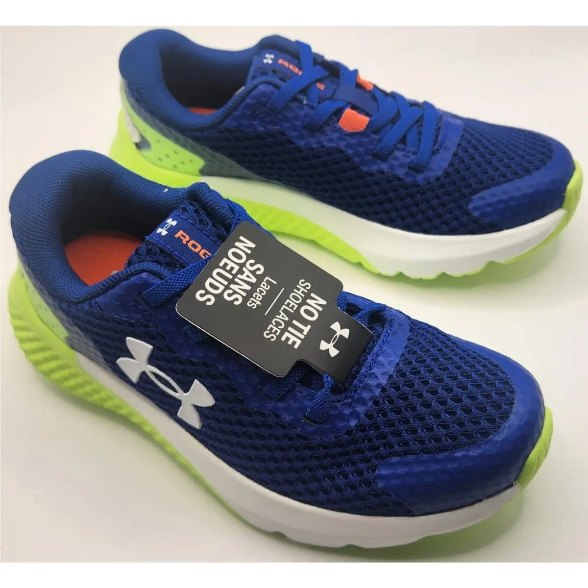 Under Armour UA Bps Rogue 3 AL Blue Green Kids Shoes