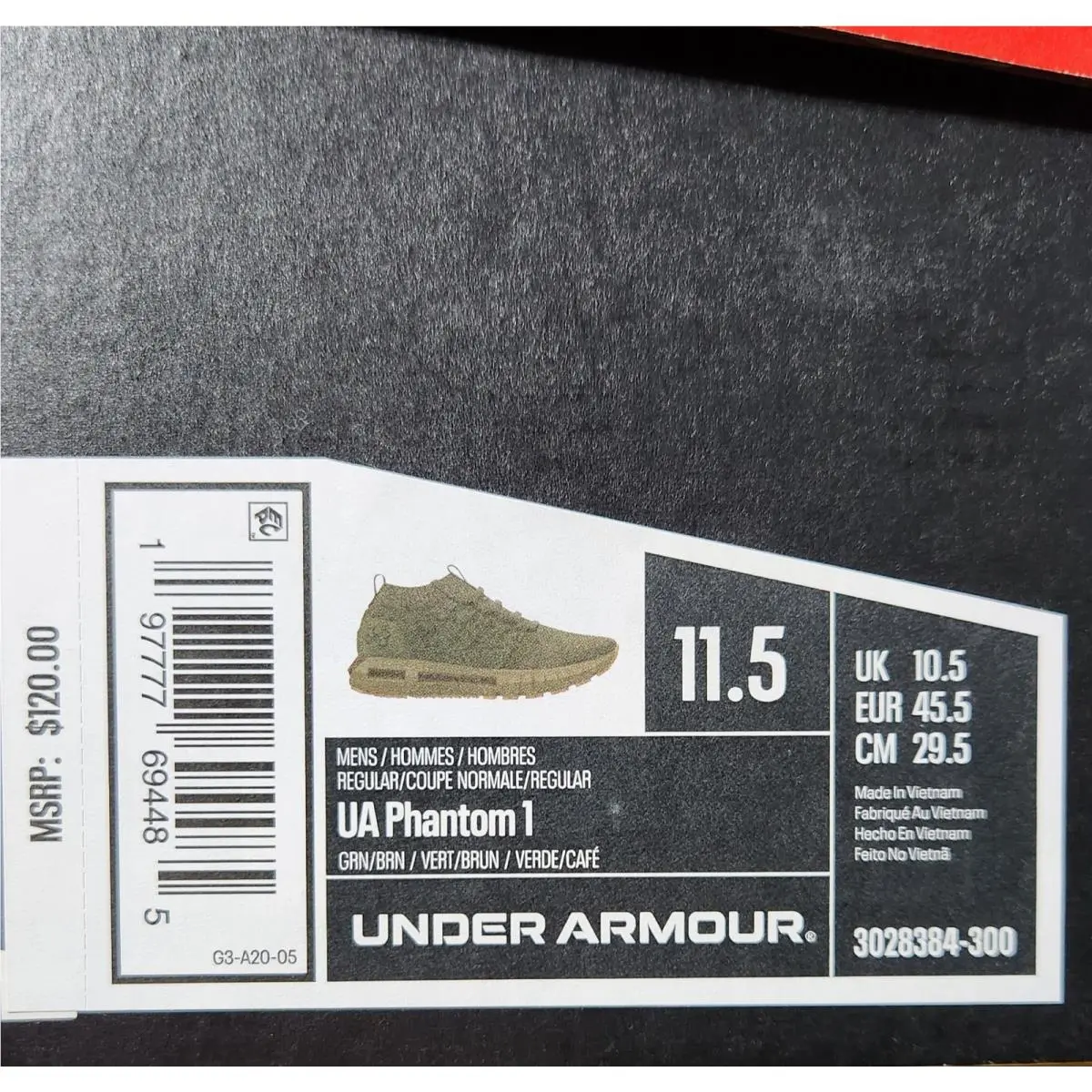 Under Armour shoes - UNDER ARMOUR PHANTOM 1 - PHANTOM - 3028384-300 - Grn/Brn 3