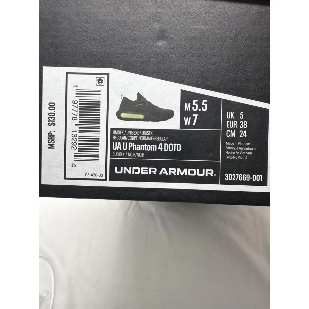 Under Armour shoes - Under Armour - 3027669-001 - Black 9
