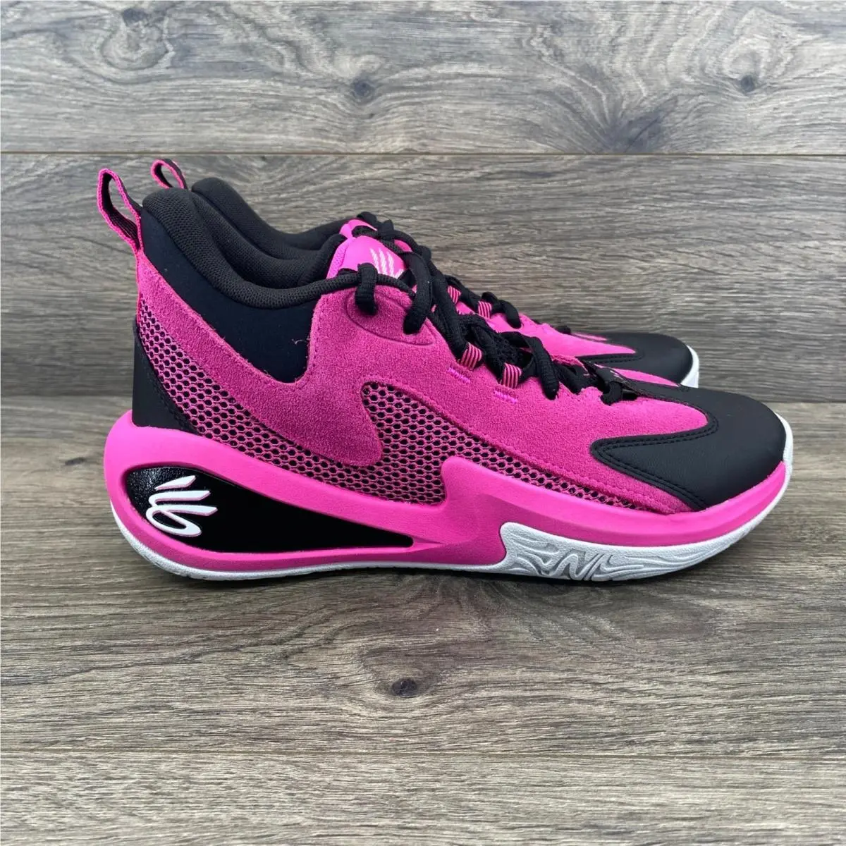 Under Armour Curry Spawn 6 Basketball Shoes Mens 8 Womens 9.5 Pink Black 6000750