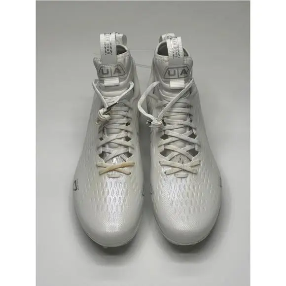 Under Armour Men`s Spotlight Lux MC 2.0 White Football Cleats Men`s Size 12
