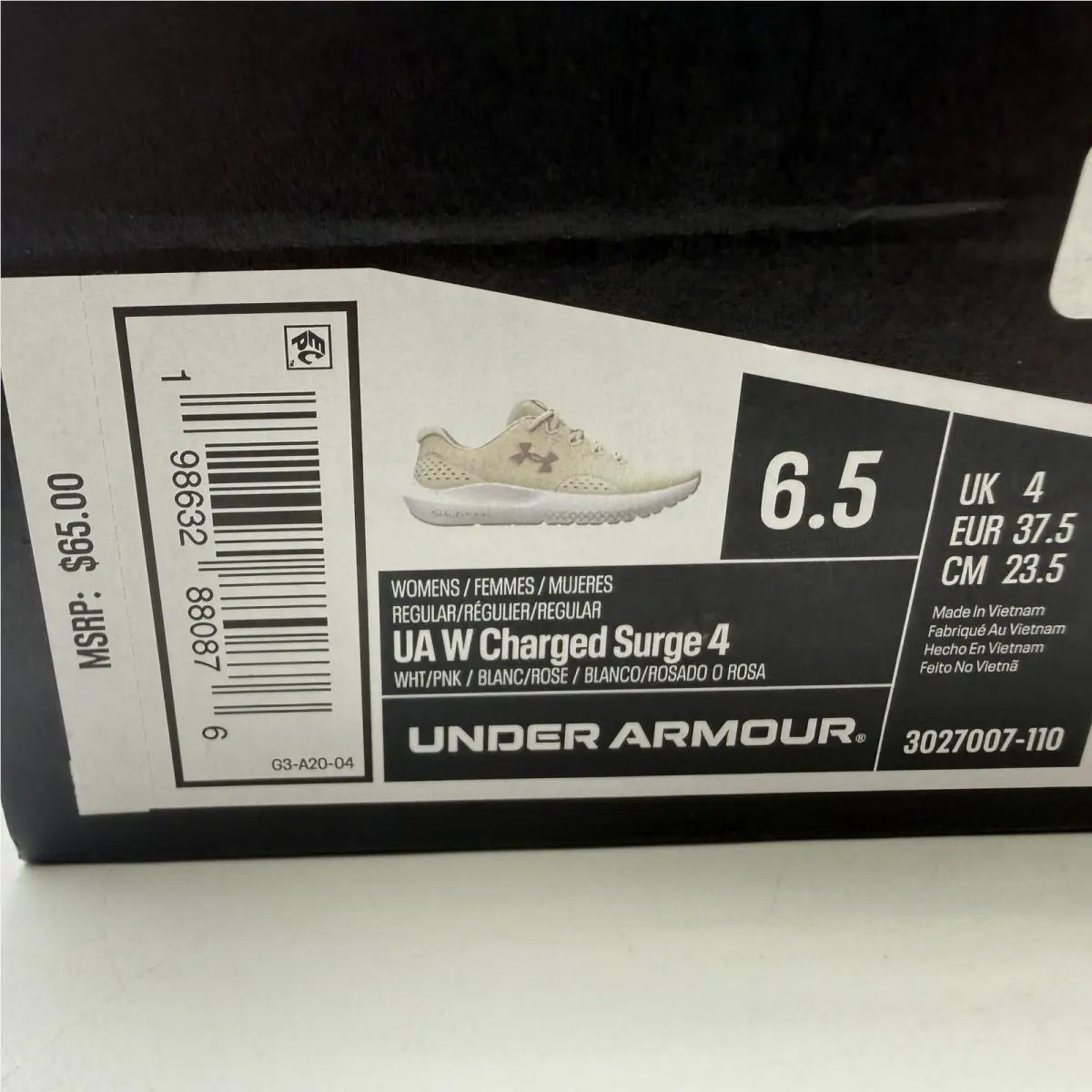 Under Armour shoes - Under Armour Charged Surge 4 - White 0
