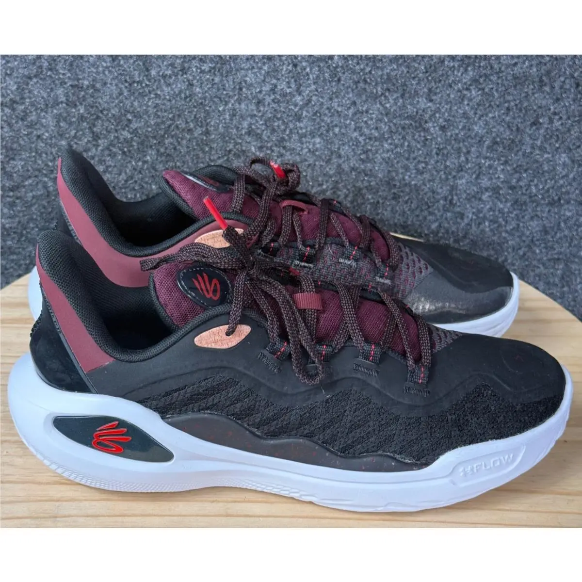 Under Armour shoes - Under Armour Curry 11 - Curry - 3026616-001 - Black/Burgundy, Manufacturer: black 0
