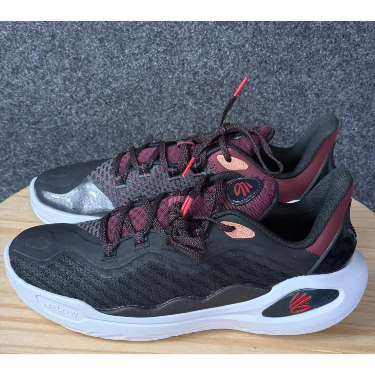Under Armour shoes - Under Armour Curry 11 - Curry - 3026616-001 - Black/Burgundy, Manufacturer: black 2