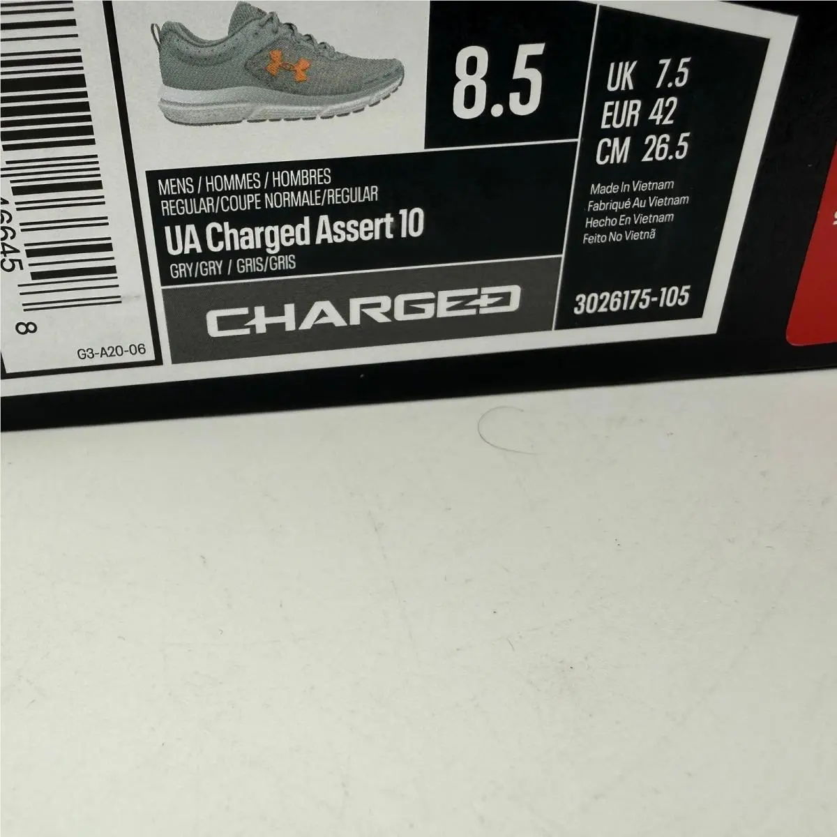 Under Armour shoes - Under Armour Charged Assert 10 - Gray 0