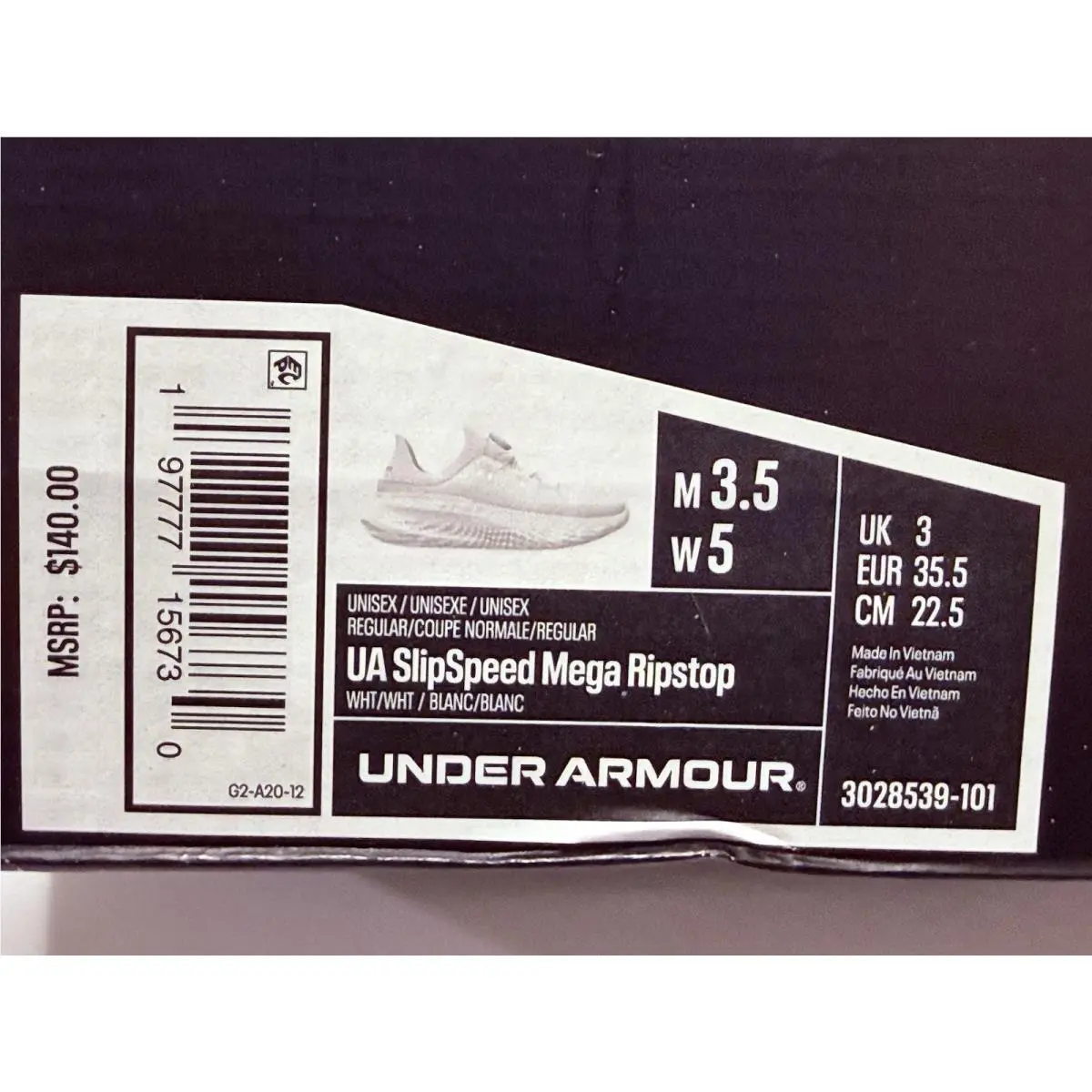 Under Armour shoes - Under Armour SlipSpeed Mega Ripstop - White 4