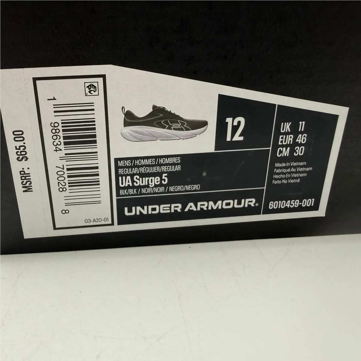 Under Armour shoes - UA Surge 5 - Surge - Black 0