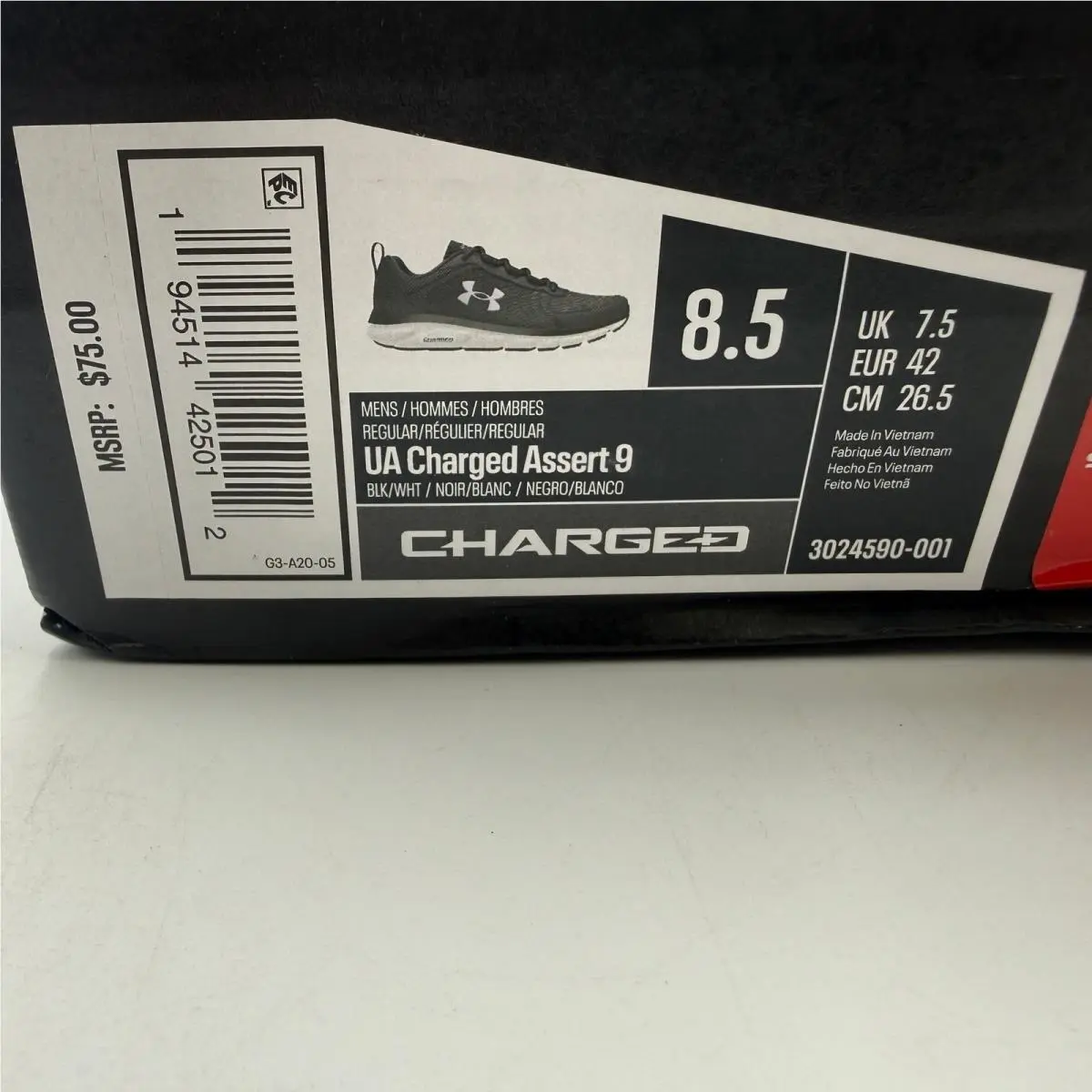 Under Armour shoes - Under Armour Charged Assert 9 - Black 1