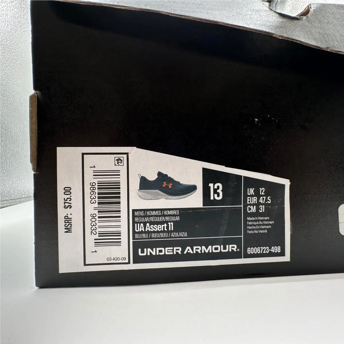 Under Armour shoes - UA Assert 11 - Assert - Blue 9