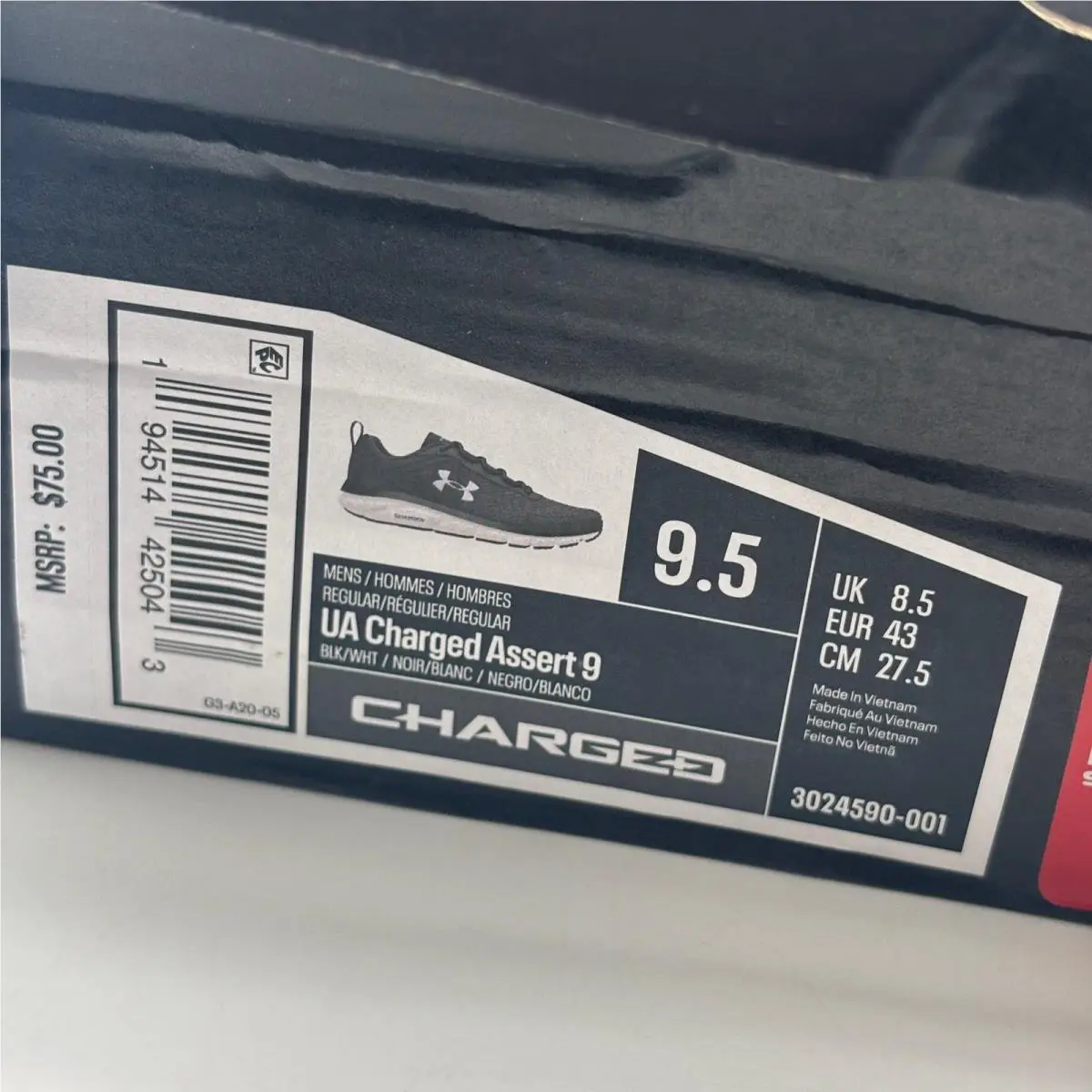 Under Armour shoes - Under Armour Charged Assert 9 - Black 0