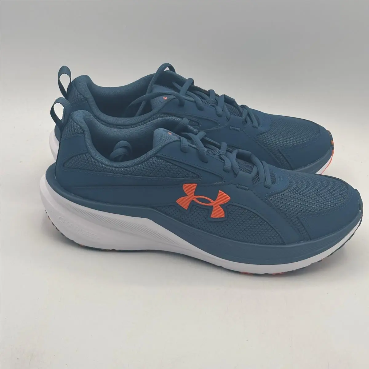 Under Armour UA Assert 11 Shoes Mens Size 9.5 Blue Orange Running 3027705-401