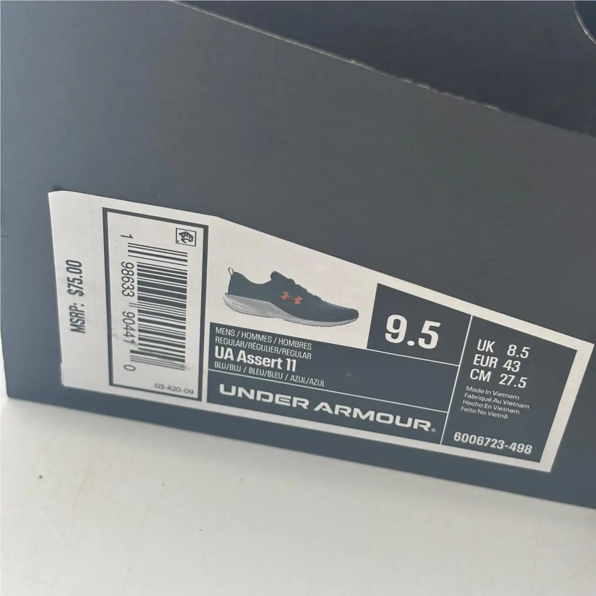 Under Armour shoes - UA Assert 11 - Assert - Blue 0