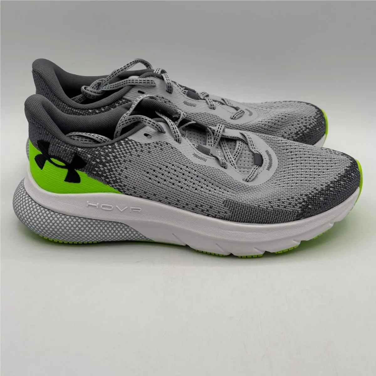 Under Armour UA Hovr Turbulence 2 Shoes Mens Size 8 Grey Green 3026520-011