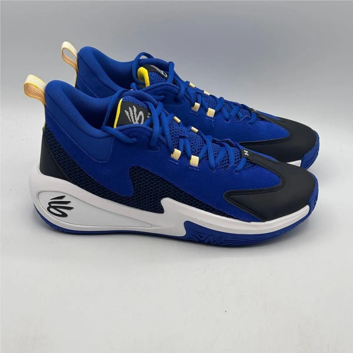 Under Armour Curry 3Z 25 Sde Shoes Mens Size 10.5 Blue White 6000750-400