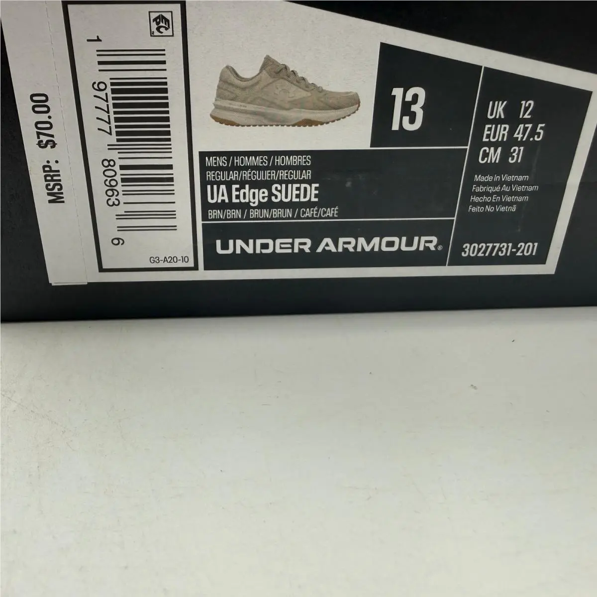 Under Armour shoes - UA Edge Suede - Edge Suede - Brown 5