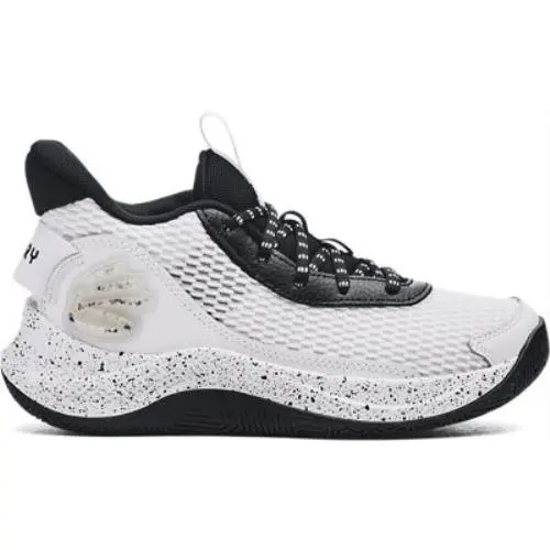 Under Armour Unisex Kids` Grade School Curry 3Z7 Basketball Shoes White/white/bl