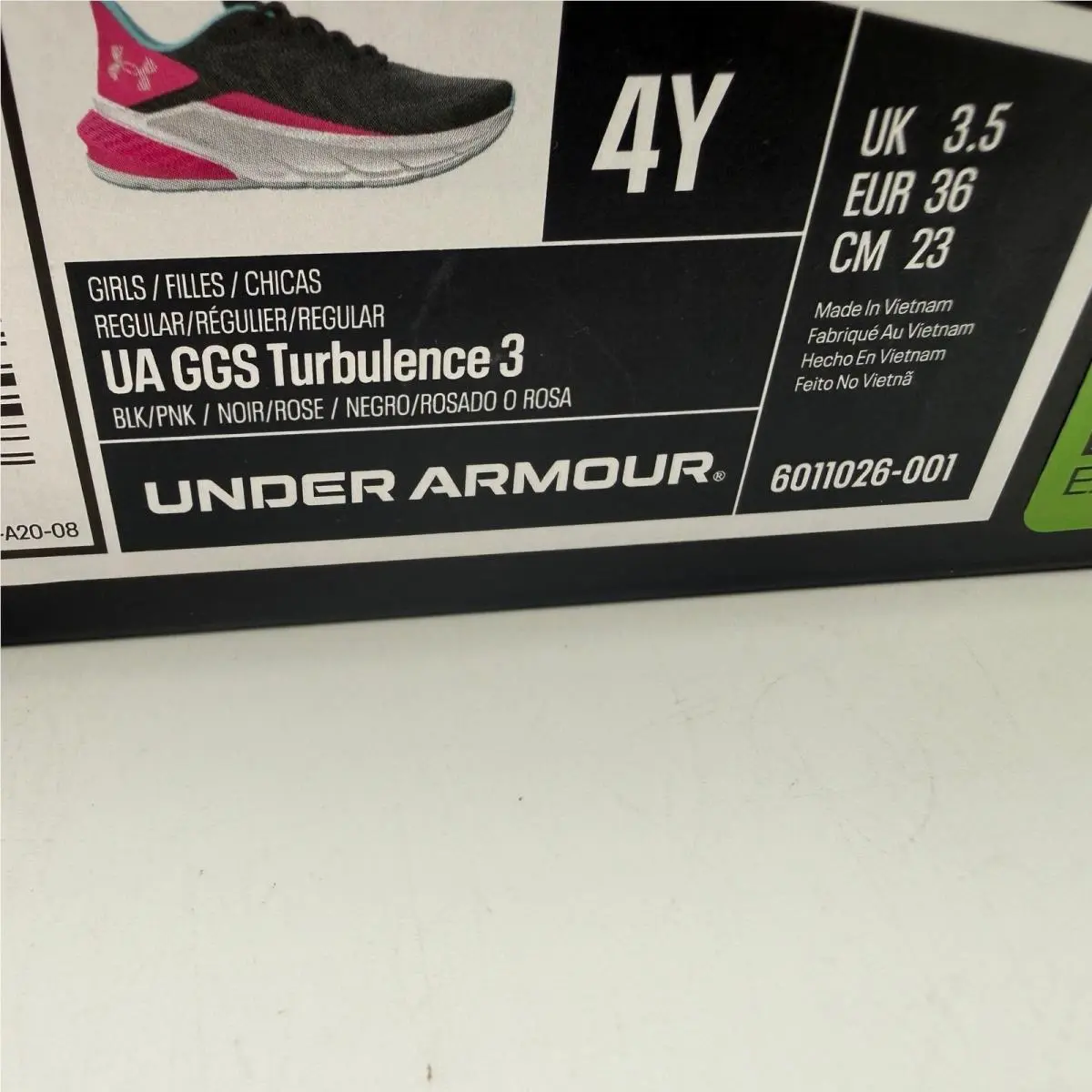 Under Armour shoes - UA GGS Turbulence 3 - GGS Turbulence - Black 0