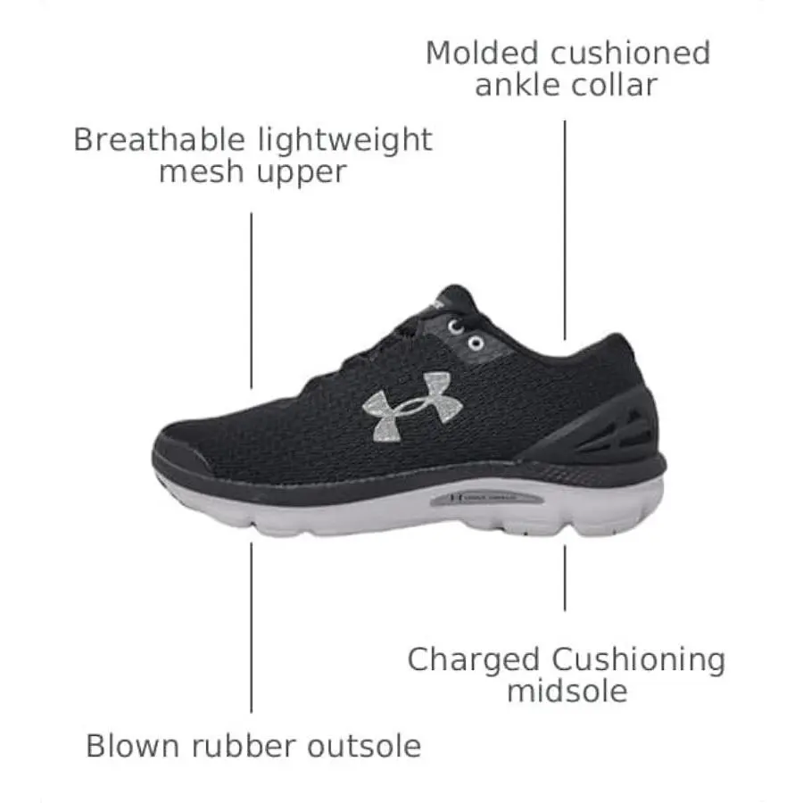 Under Armour shoes - Under Armour Charged Gemini - Charged Gemini - 2020-3023276100 - Blk/Wht/Noir (UPC: 0196040279015) 0