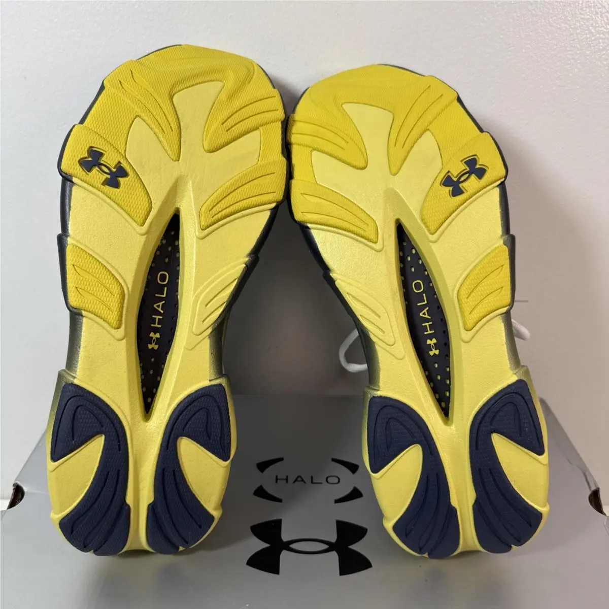 Under Armour shoes - Halo Racer - Halo Racer - 6007639403 - White/Navy/Yellow (UPC: 0198632863787) 9