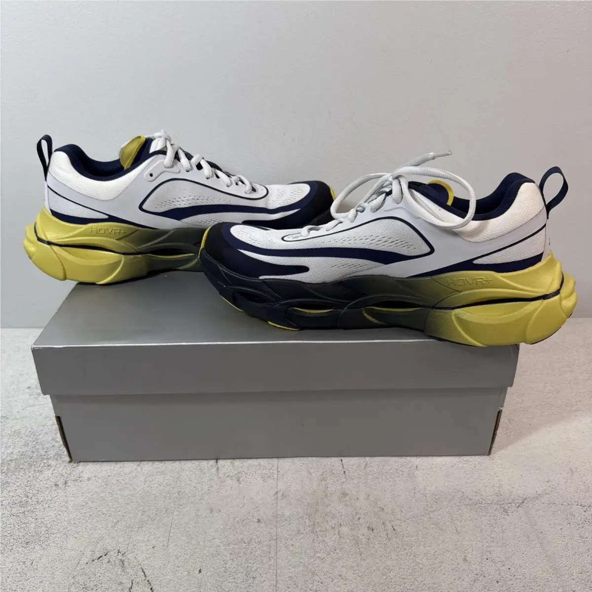 Under Armour shoes - Halo Racer - Halo Racer - 6007639403 - White/Navy/Yellow (UPC: 0198632863787) 1