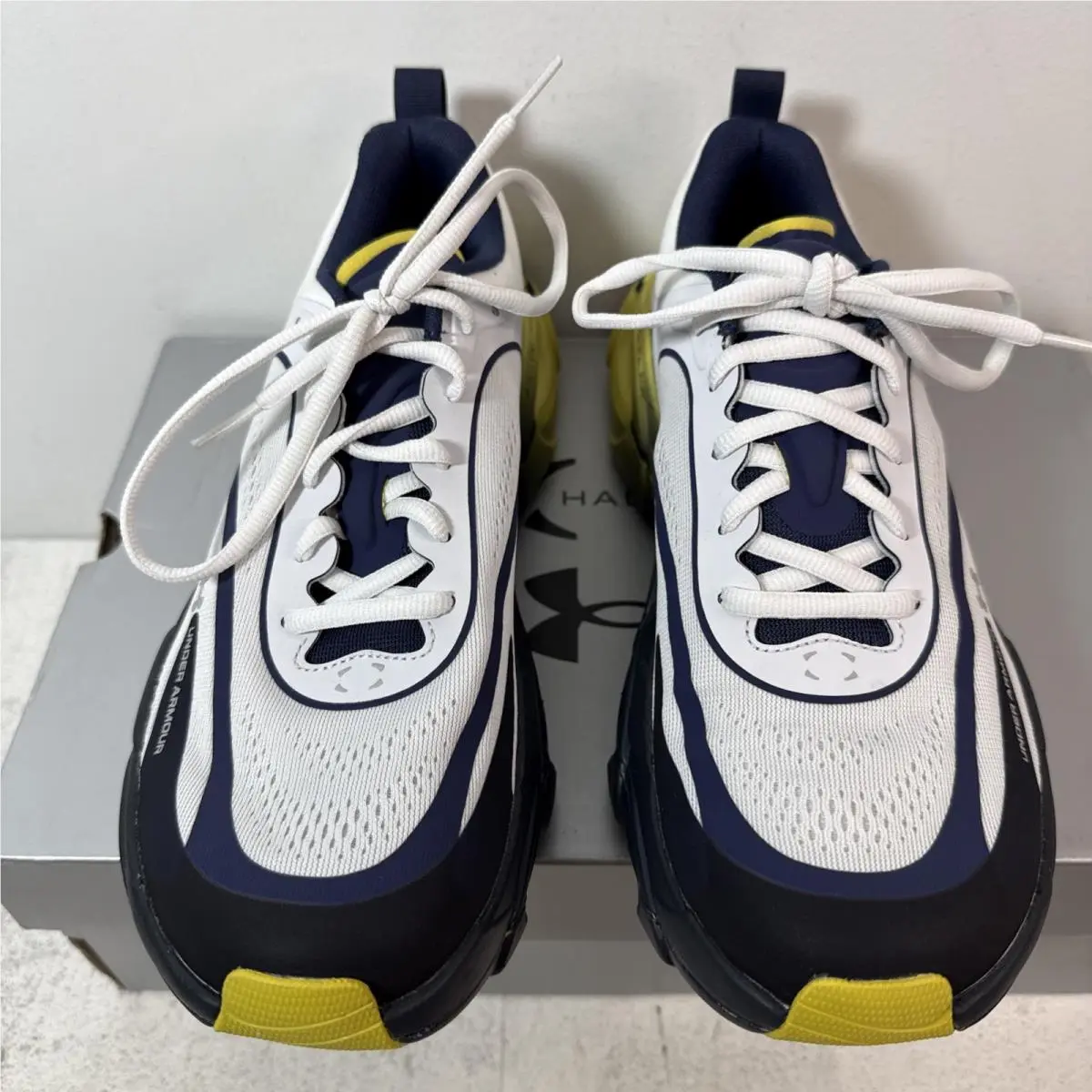 Under Armour shoes - Halo Racer - Halo Racer - 6007639403 - White/Navy/Yellow (UPC: 0198632863787) 6