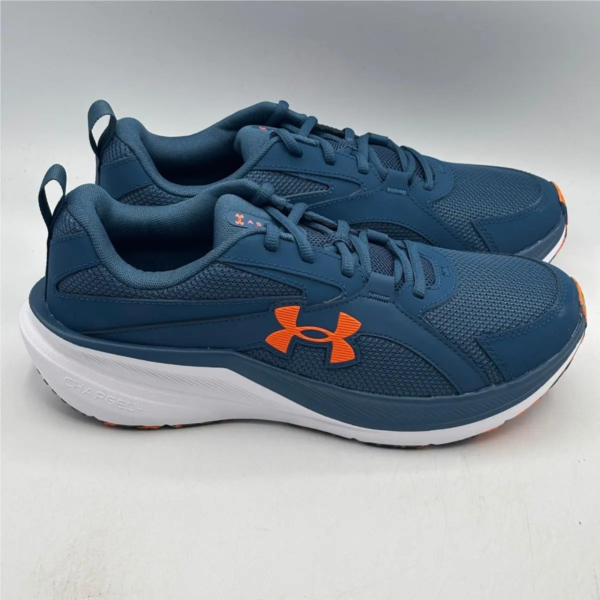 Under Armour UA Assert 11 Shoes Men Size 8.5 Blue Orange Running 6006723-498