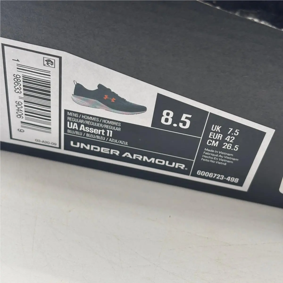 Under Armour shoes - UA Assert 11 - Assert - Blue 5