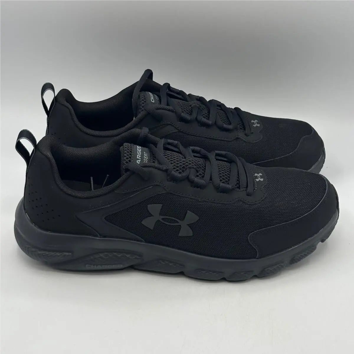Under Armour Charged Assert 9 Shoes Men Size 10 Black Black Running 3024857-002