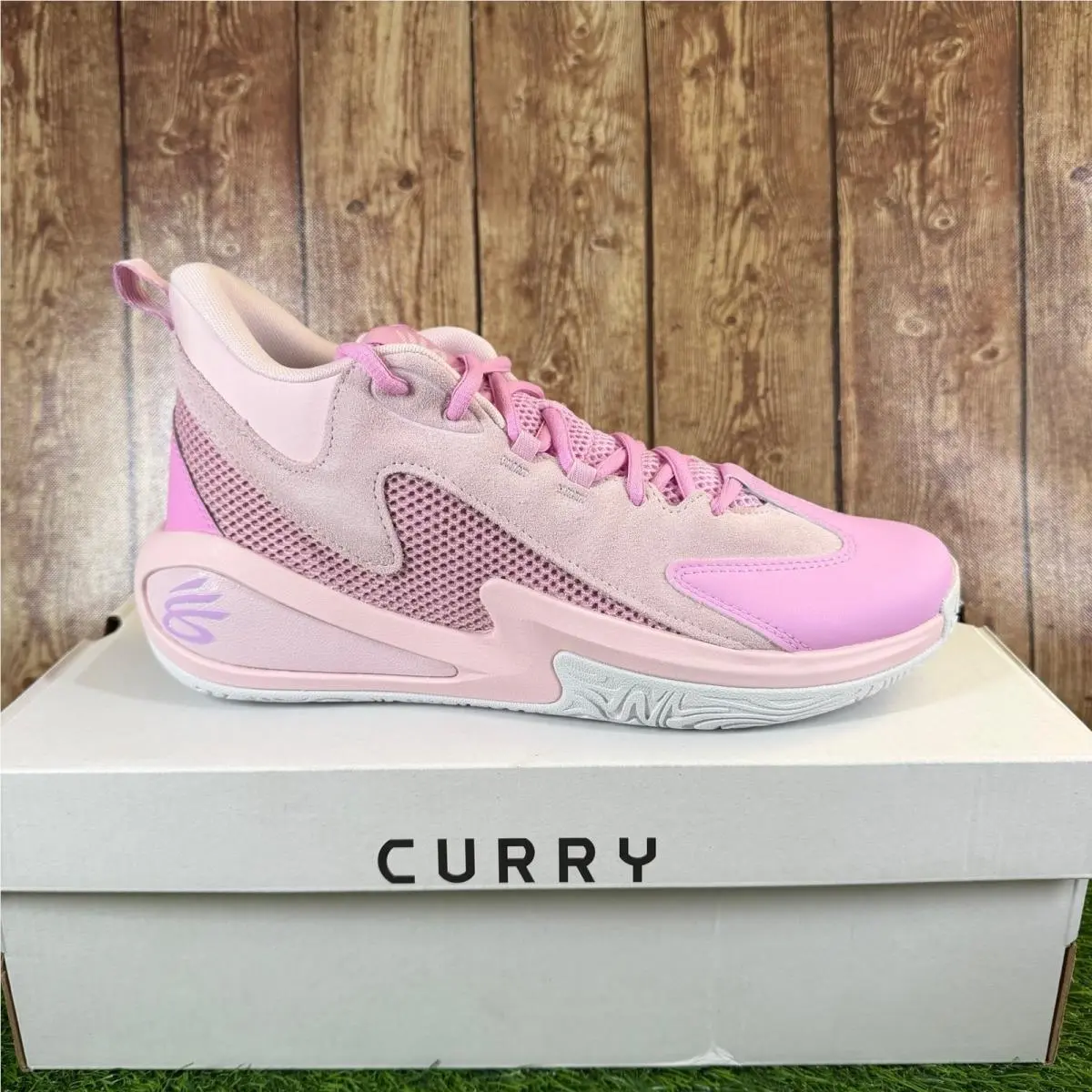 Under Armour Curry 3Z 25 Sde Basketball Shoes Mens Size 11 Pink Suede Mesh