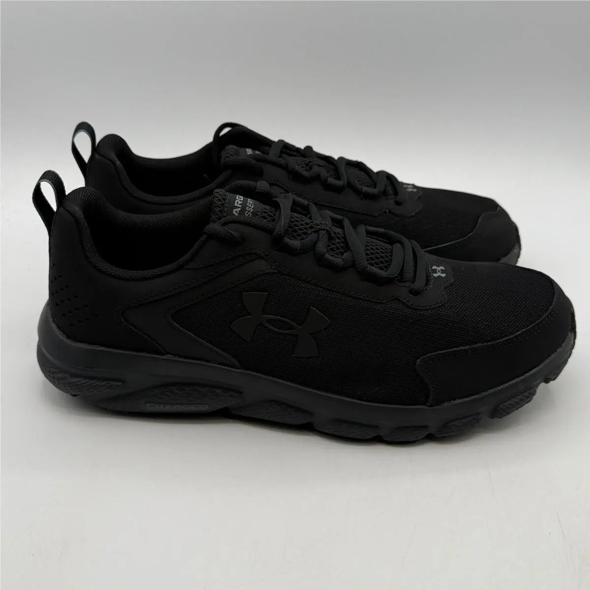 Under Armour Charged Assert 9 Shoes Mens Size 10 Black Black Running 3024857-002