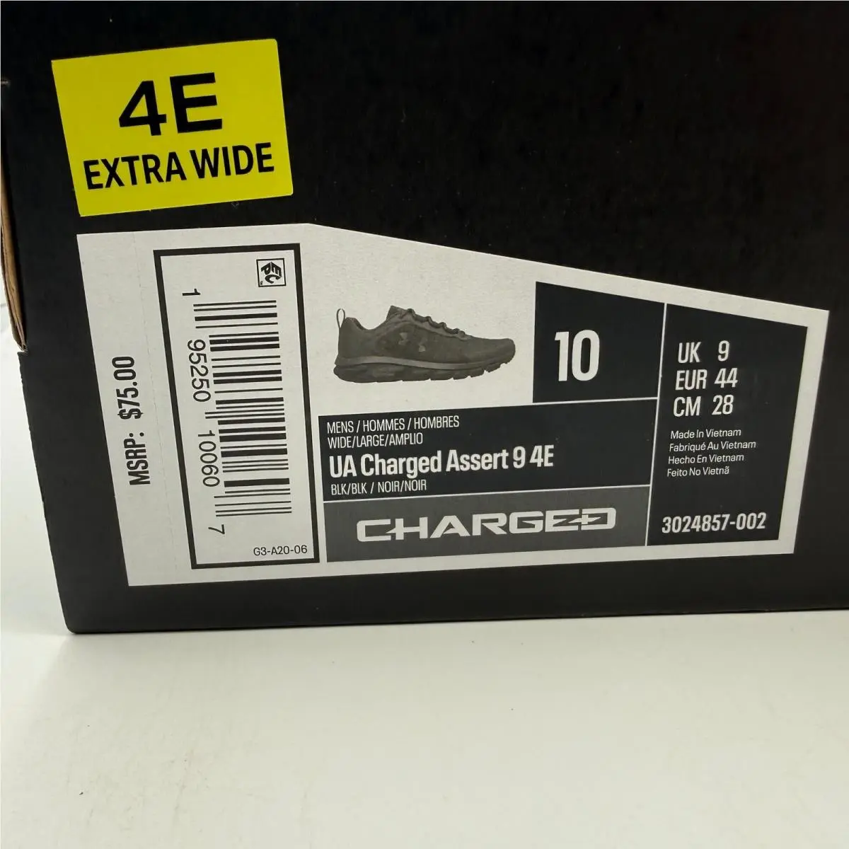 Under Armour shoes - Under Armour Charged Assert 9 4E - Black 5