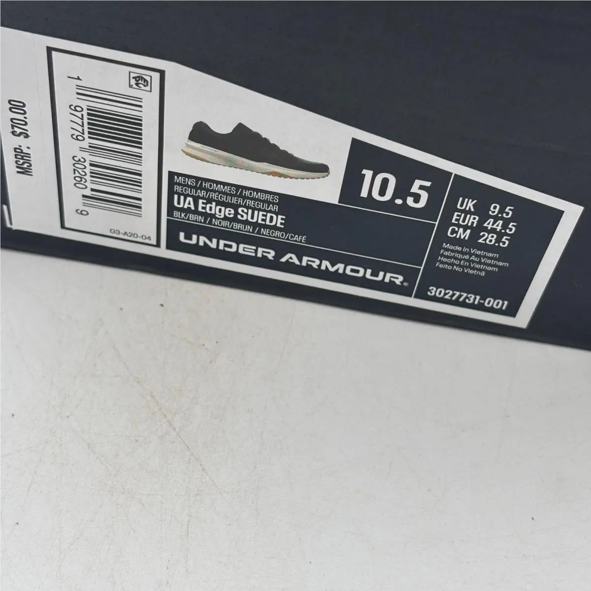 Under Armour shoes - UA Edge Suede - Edge Suede - Black 0