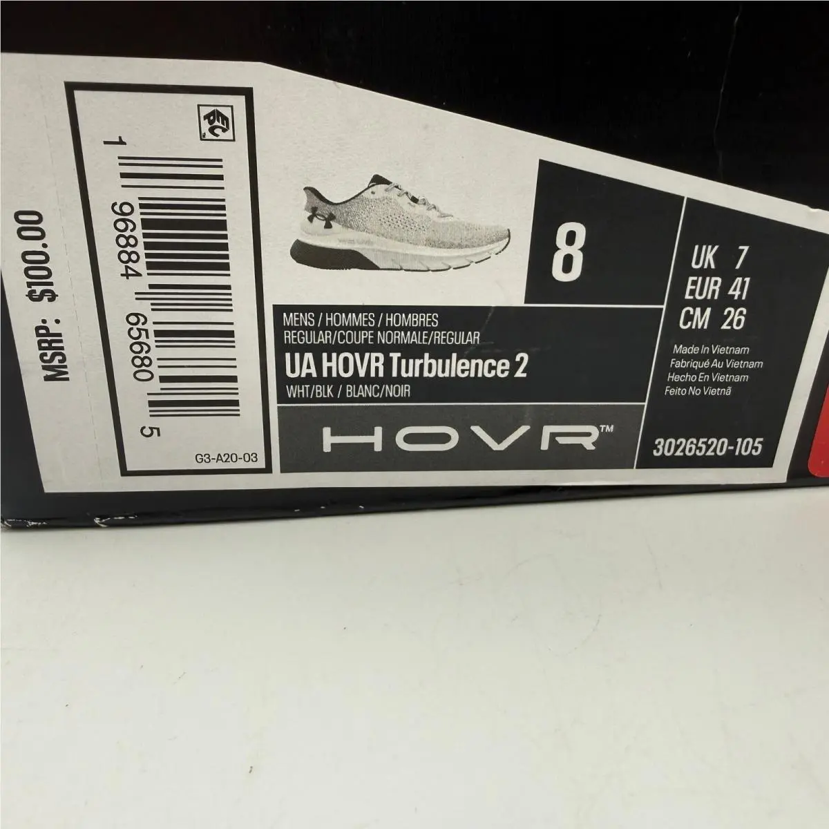 Under Armour shoes - Under Armour HOVR Turbulence 2 - White 5