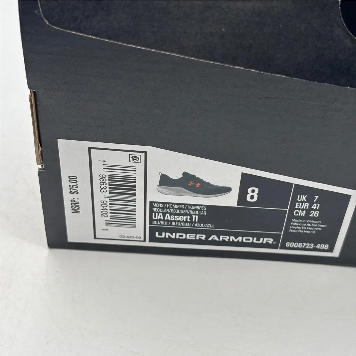 Under Armour shoes - UA Assert 11 - Assert - Blue 5