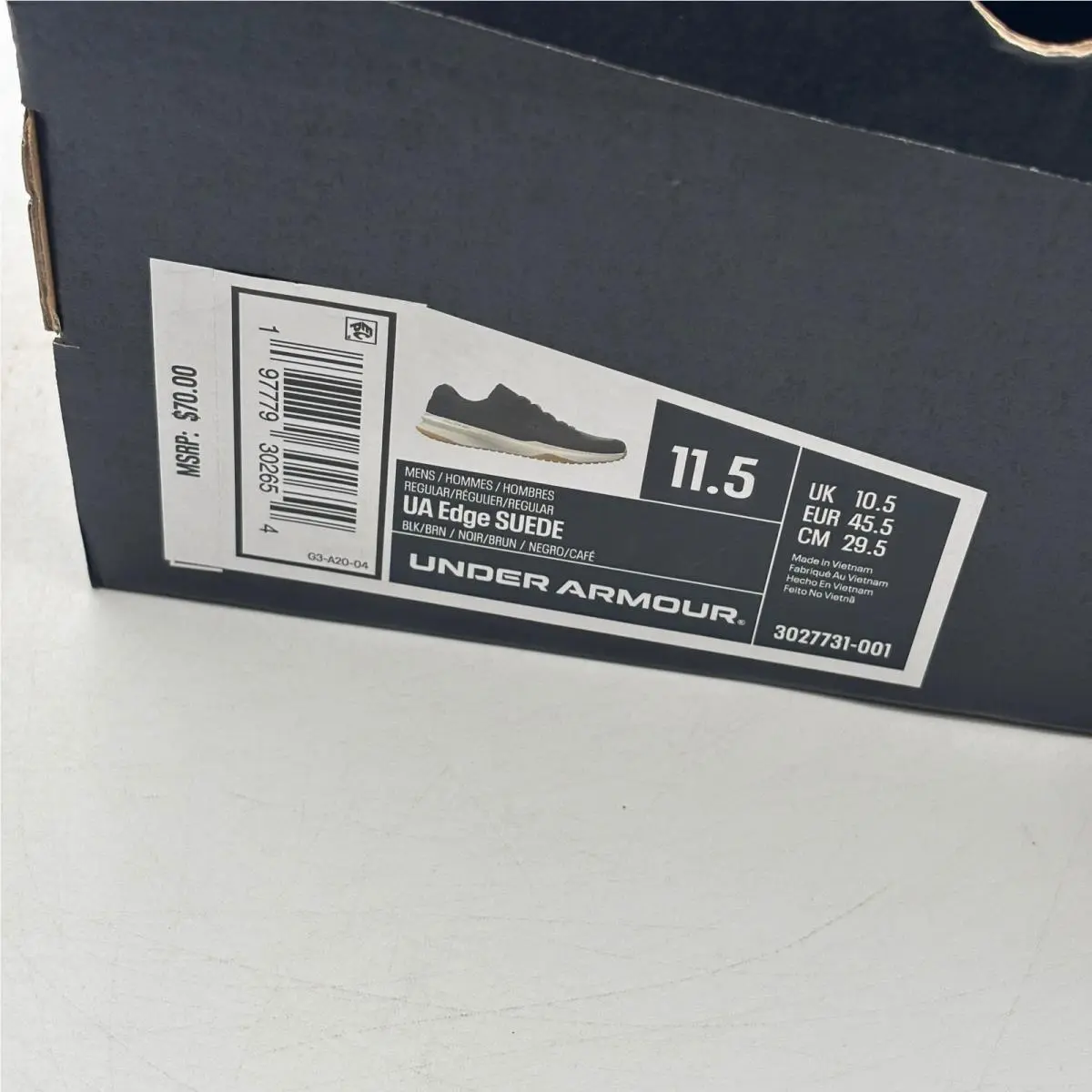 Under Armour shoes - UA Edge Suede - Edge Suede - Black 5