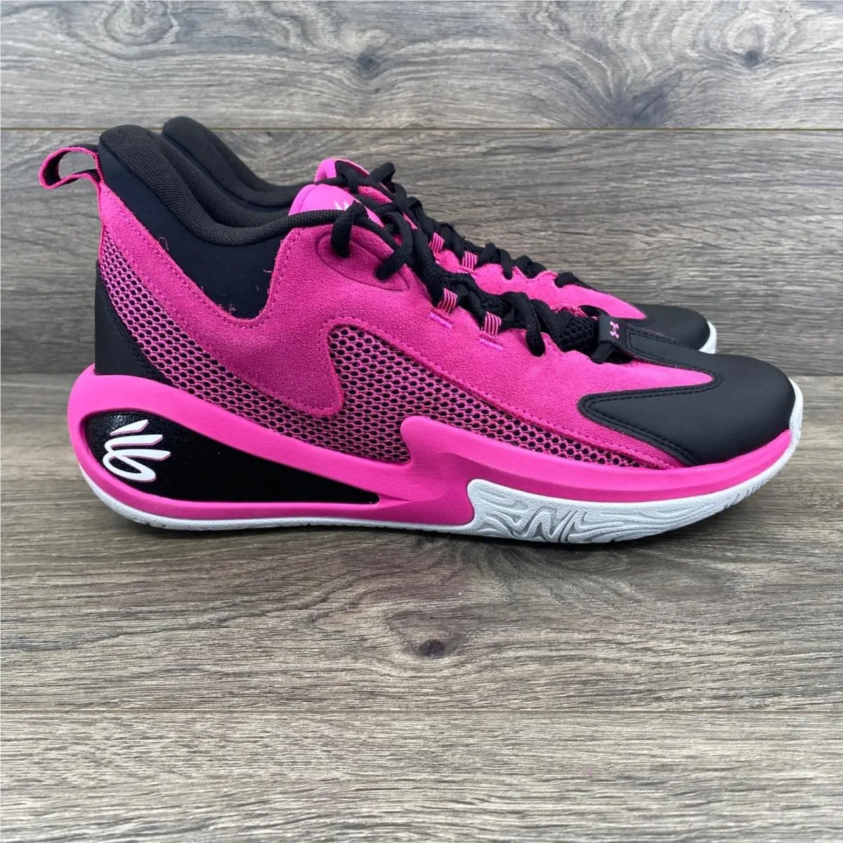 Under Armour Curry 3Z 25 Basketball Shoes Mens 11 Pink Black 6000750-652