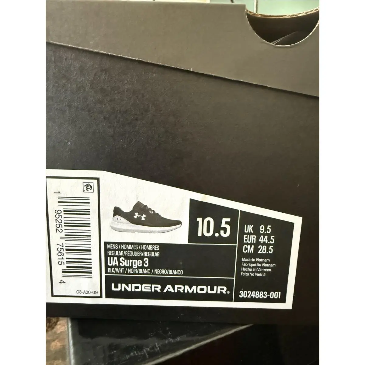 Under Armour shoes - 3024883001 - 3024883-001 - Black 5