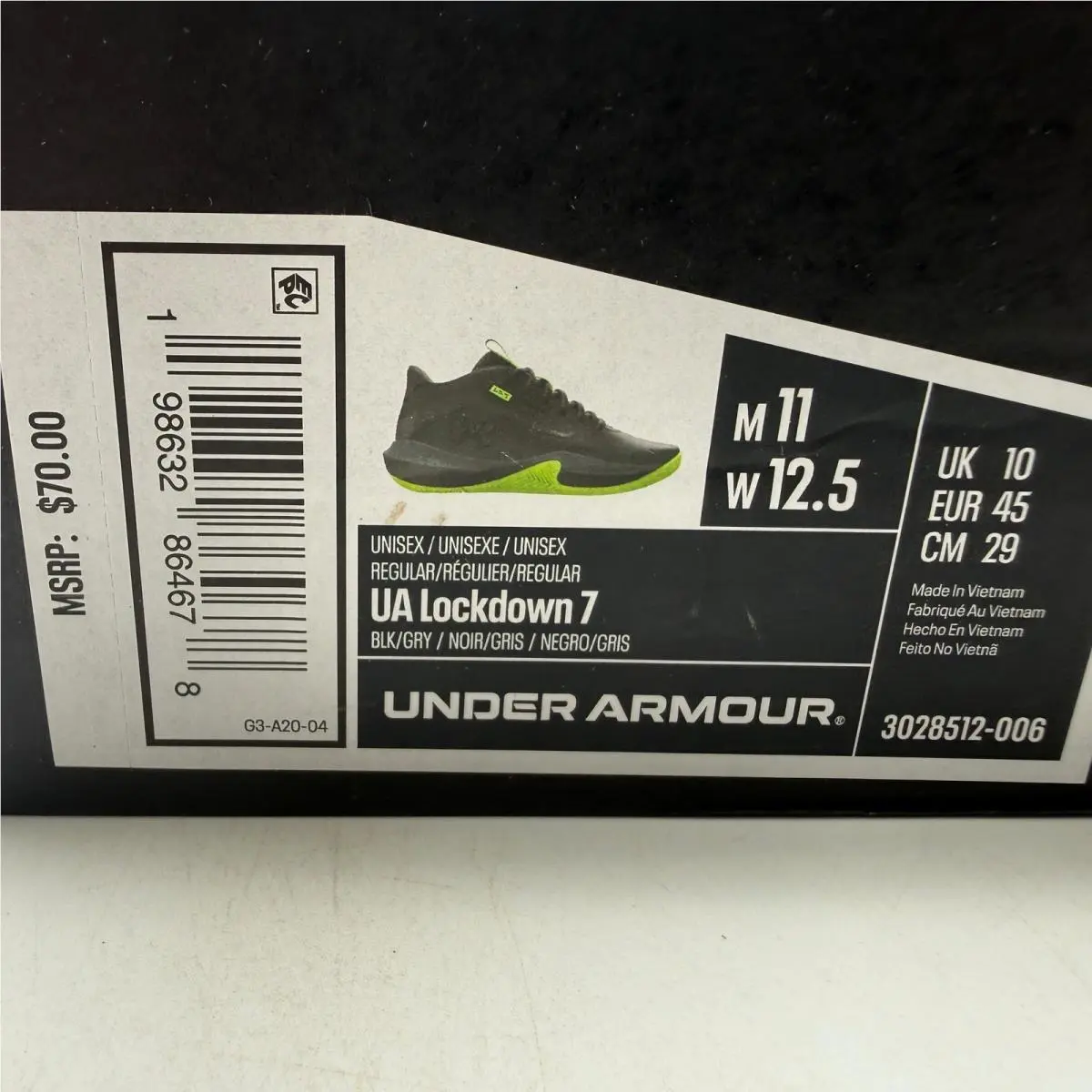 Under Armour shoes - UA Lockdown 7 - Lockdown - Black 5