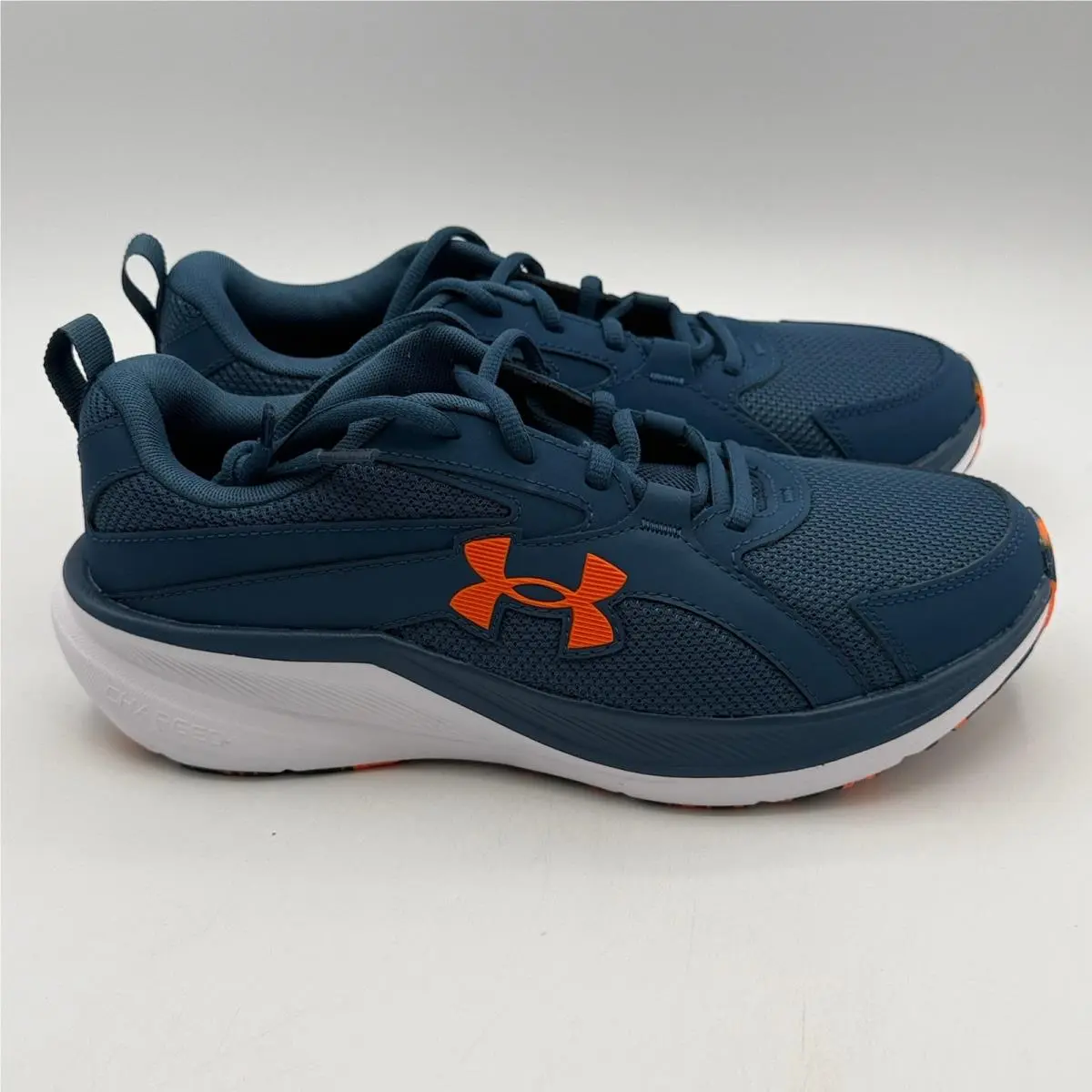Under Armour UA Assert 11 Shoes Mens Size 8 Blue Orange Running 3027815-400