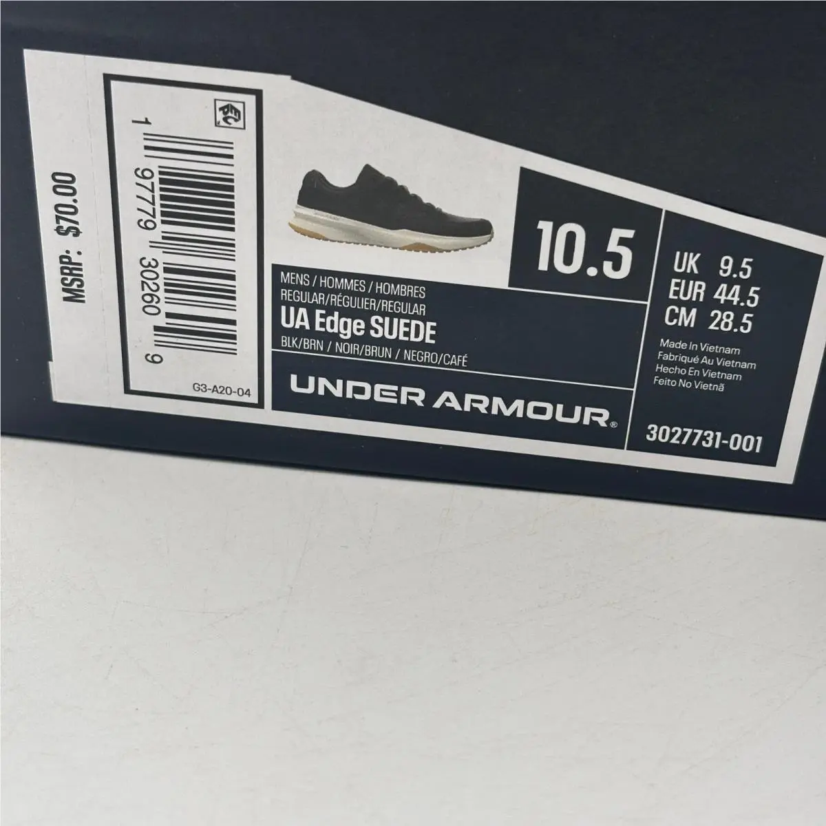 Under Armour shoes - UA Edge Suede - Edge Suede - Black 0