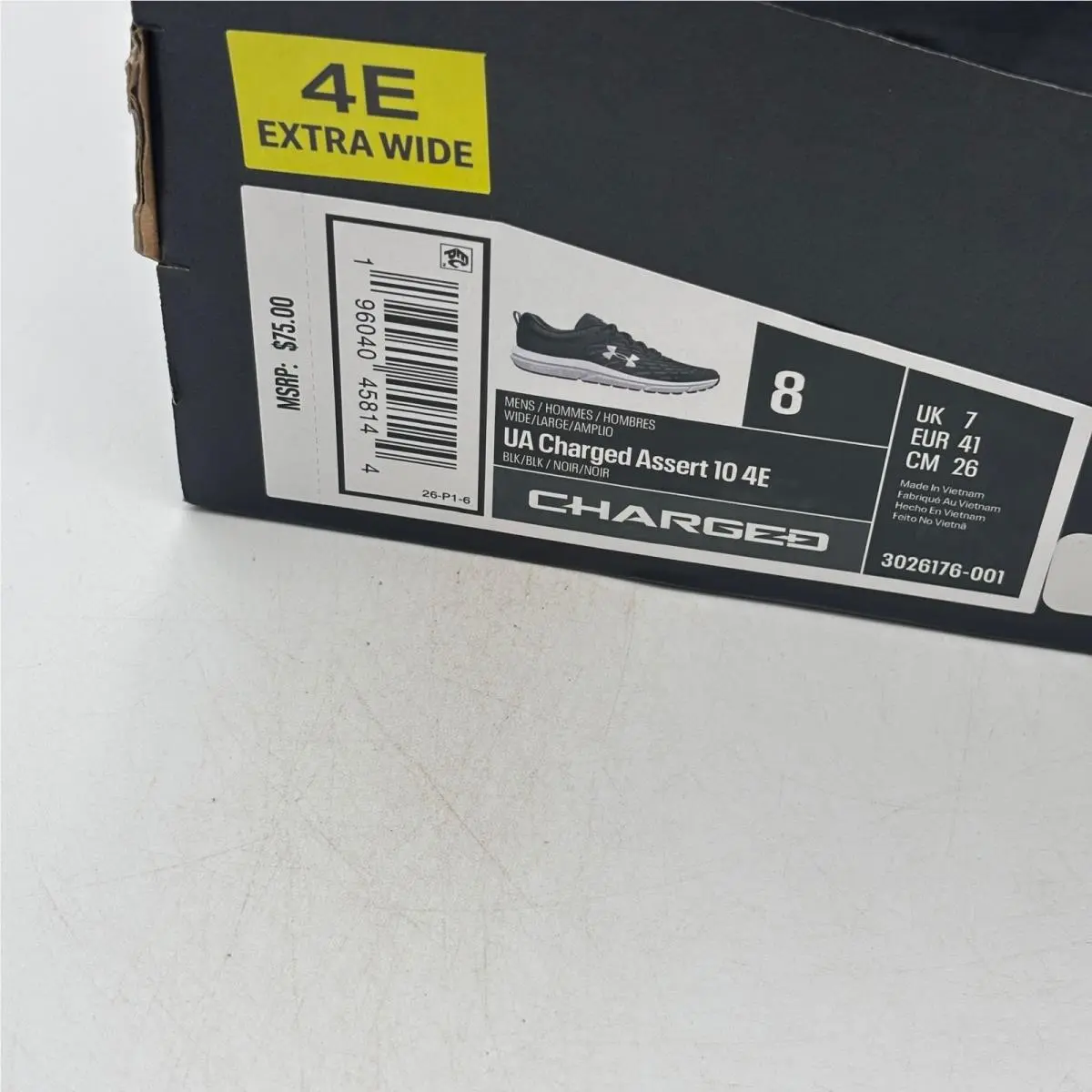 Under Armour shoes - UA Charged Assert 10 4E - Black 5