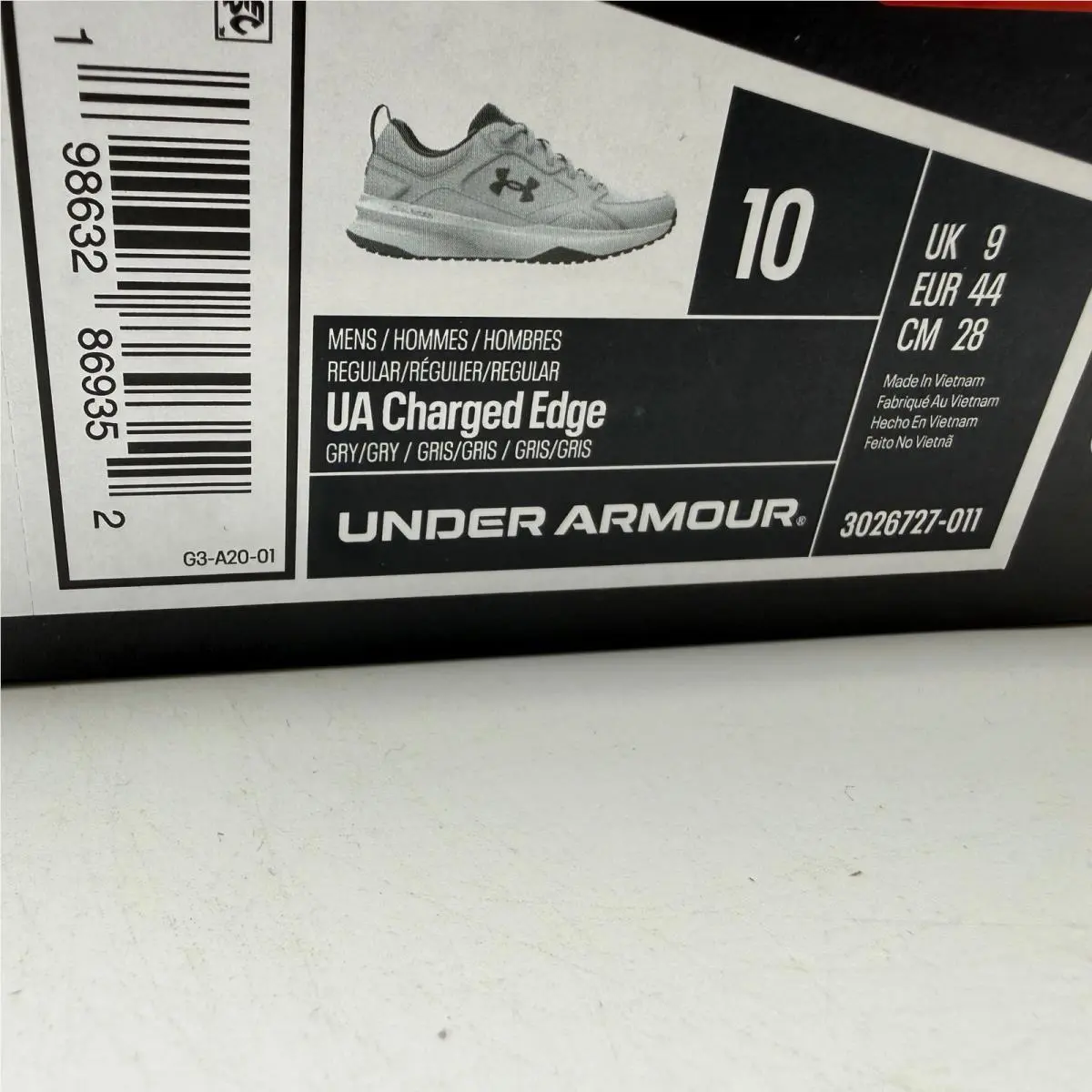 Under Armour shoes - UA Charged Edge - Charged Edge - Gray 4