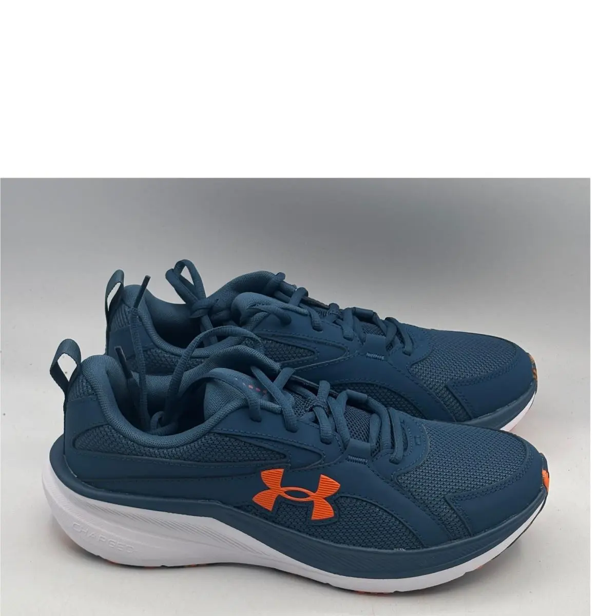Under Armour UA Assert 11 Shoes Mens Size 8 Blue Orange Running 3027708-402