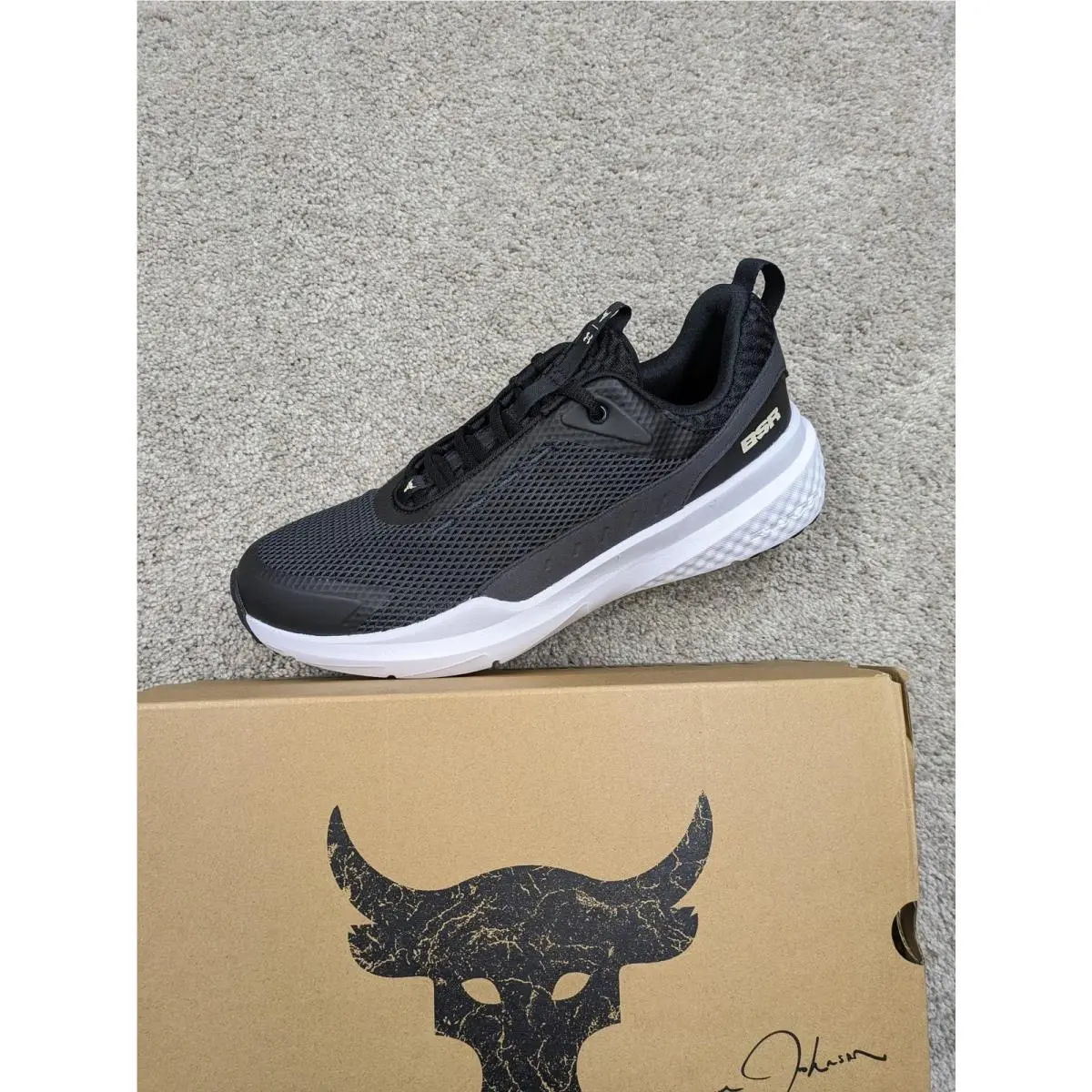 Under Armour Project Rock Bsr 5 Shoes Mens Size 10.5 Black Training 3028296-002