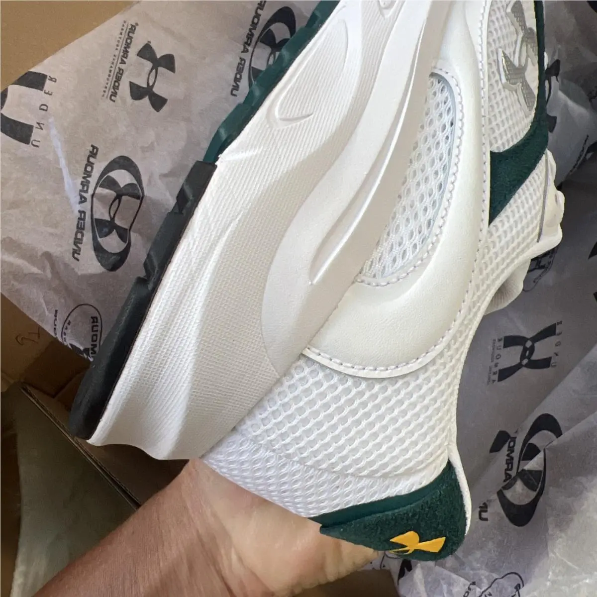 Under Armour shoes - Under Armour Tech Runner - Tech Runner - White / Arden Green / Metallic Silver 17