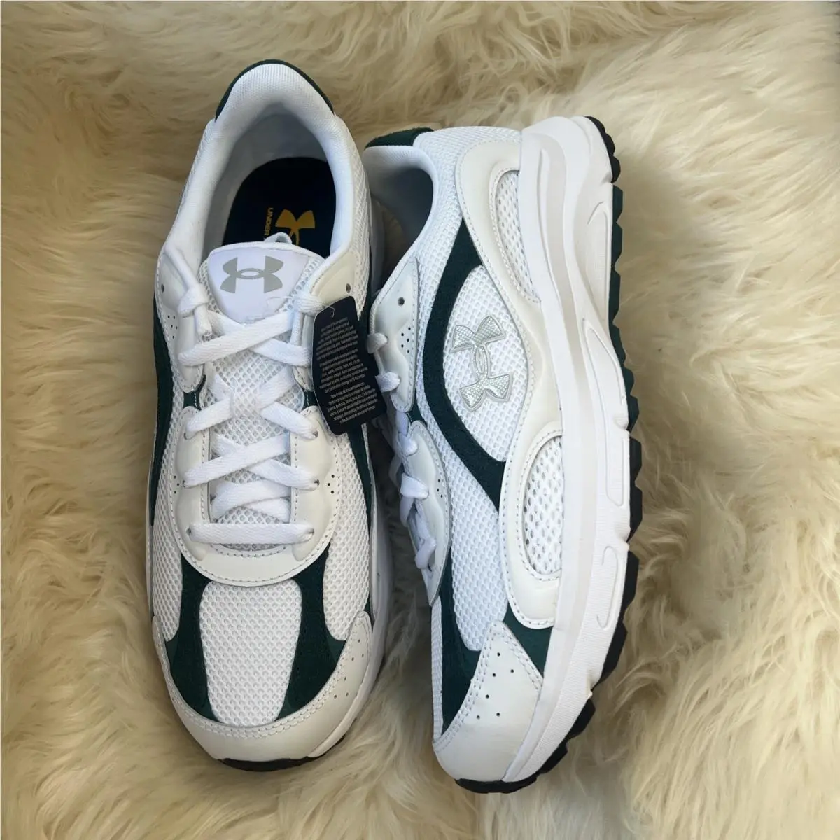 Under Armour shoes - Under Armour Tech Runner - Tech Runner - White / Arden Green / Metallic Silver 0